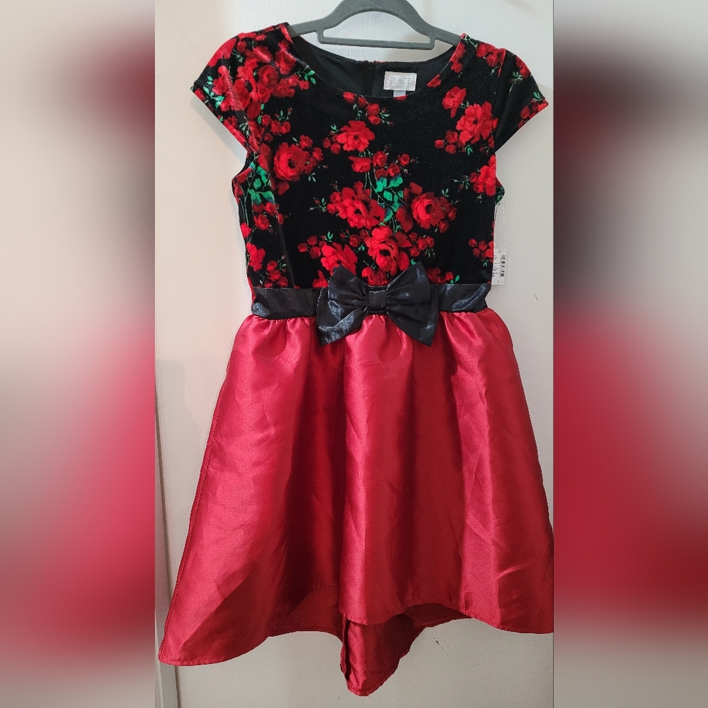 NWT Place Red and Black Party Dress
